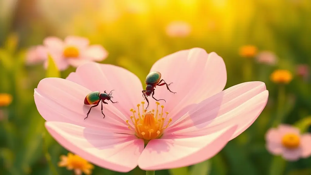 Bijzonder: hagedis bestuift bloem